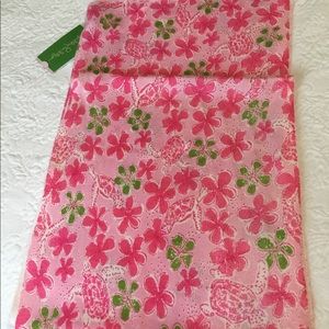 Lilly Pulitzer Scarf, pink florals, never worn!